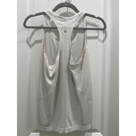 Lululemon White Swiftly Tech Racerback Tank Sz 6 - Picture 5 of 6